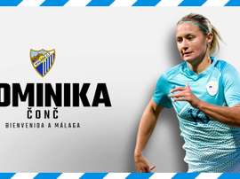Dominika Čonč, nueva jugadora del Málaga Femenino. Twitter/MálagaCFemenino