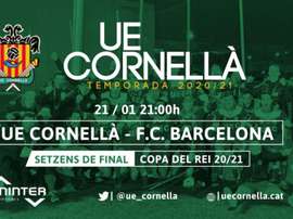 El Cornellà puso a la venta entradas virtuales. Twitter/ue_cornella
