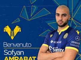 Amrabat has joined Hellas Verona on a loan switch from Brugge. HellasVeronaFC