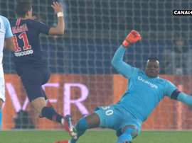 Carton rouge de Mandanda. Capture/Canal+