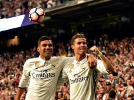 Jornal espanhol compara Casemiro a Cristiano Ronaldo. AFP
