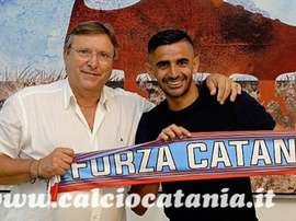 Catania jugará en el Catania, en su ciudad natal. Twitter/Catania
