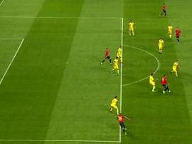 Lindo passe de Ceballos. Captura/La1