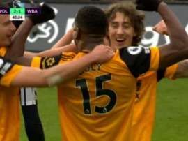 Boly back with a bang: goal and assist in five minutes. Screenshot/DAZN