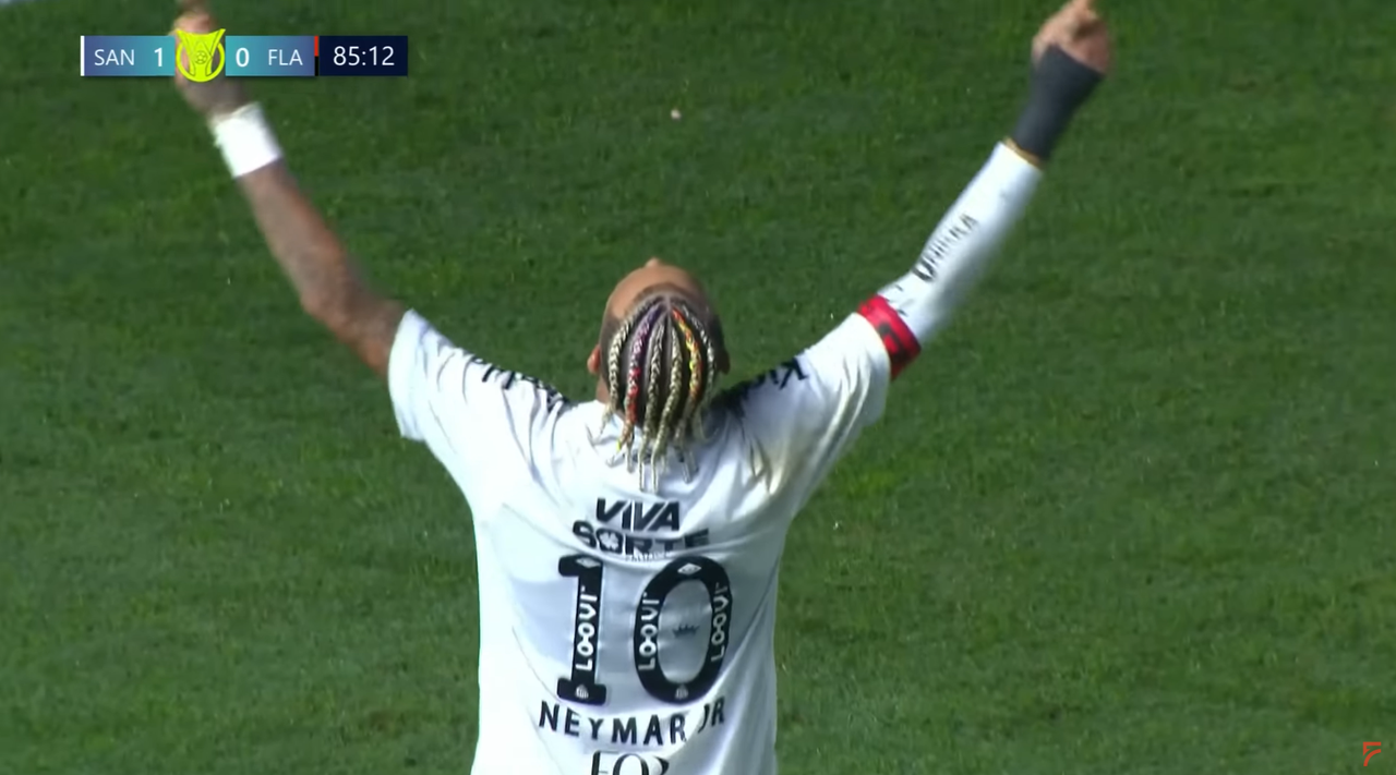 Y Neymar apareció cuatro meses después: golazo de '9' y triunfo ante Flamengo