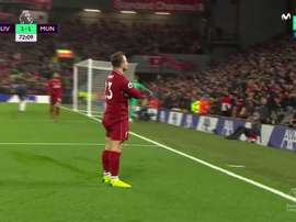 Shaqiri offre la victoire à son équipe. Captura/Movistar+