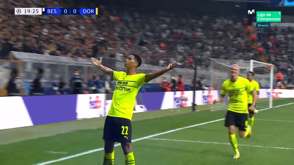 Bellingham silenció el infierno turco. Captura/MovistarLigadeCampeones