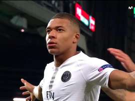 Mbappé deixa o dele no Teatro dos Sonhos. Captura/Movistar