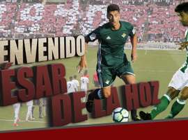 De la Hoz jugará en calidad de cesión en el Albacete. Twitter/AlbaceteBalompie