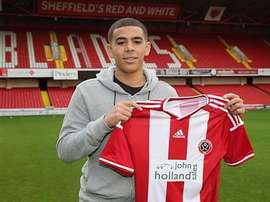 Che Adams quiere jugar en el Championship. SheffieldUnited