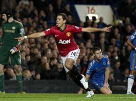 Chicharito s'en prend à David Moyes. afp