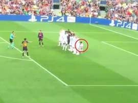 'Chucky' Lozano Barcelona-PSV. Captura/FutrbolSapiens