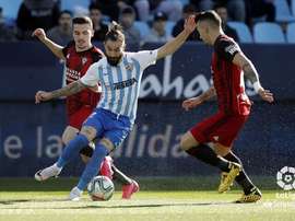 Málaga y Mirandés empataron. LaLiga
