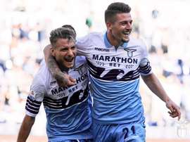Joie absolue pour les supporteurs de la Lazio. Lazio