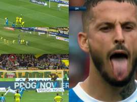 Benedetto no tuvo fortuna ni acierto ante el Nantes. ESPN