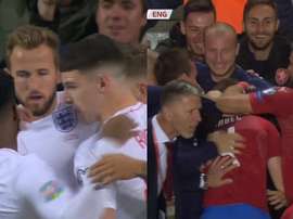 Kane convirtió el penalti a Sterling, Brabec igualó la contienda. ZVoetball