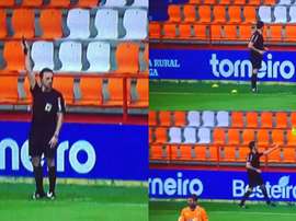 Un linier pasado de ímpetu. LaLigaTV