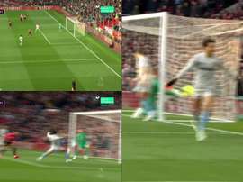 De Gea, señalado por el saque, y Rojo, por su mal marcaje. Movistar+