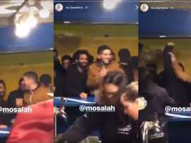 Um sósia de Salah festejando no Porto. Instagram/rui.lourenco