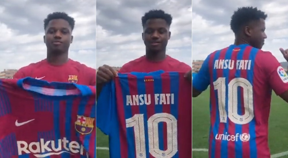 Ansu Fati è il numero 10 del Barcellona. FCBarcelona