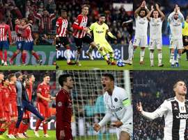 Atlético, Barcelona, Real Madrid, Bayern y Juventus están clasificados, PSG aún no. EFE/AFP/Agencias