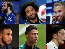Higuaín, Marcelo, Otamendi, Tolisso, CR7 y Özil se devaluaron. EFE/AFP