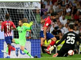 Oblak v Courtois: present against past. EFE/AFP