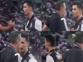 Cristiano Ronaldo não gostou de ser subsistido. CIDiretta
