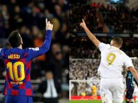 Leo Messi e Karim Benzema são os dois maiores goleadores do atual Campeonato Espanhol. EFE