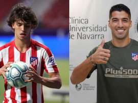 João Félix e Luis Suárez, uma dupla inesperada. EFE