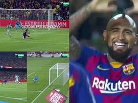 Arturo Vidal a marqué le but du 5-1. Captures/MovistarLaLiga