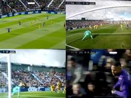 En-Nesyri donne l'avantage à Leganés face au Barça. Captures/BeINSports
