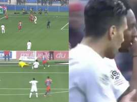 Gelson Martins anotó un gran tanto ante el Montpellier. Twitter/ElevenSports2