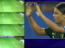 Sam Kerr fue la más lista de la clase. GOL