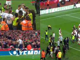 Il y a eu un peu de tout lors de ce Arsenal-Tottenham. Capture/ESPN