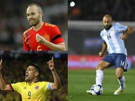 Dernier mondial pour Iniesta, Falcao et Mascherano. BeSoccer/EFE/AFP