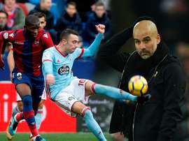 Lerma, Iago Aspas et Guardiola sont les protagonistes de ce jour-ci. BeSoccer/EFE/AFP