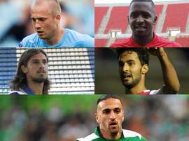 Collage con Tiago Pinto, Miguel Lopes, Abdoul Sissoko, Daniel Larsson y Hélder Barbosa.