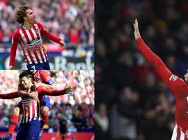 Simeone se risquera-t-il à jouer avec les trois à la fois ? EFE/AFP
