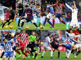 Plusieurs images de la 12ème journée de Liga en Espagne. EFE
