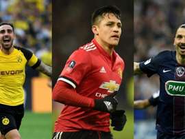 Alcácer, Alexis et Ibrahimovic n'ont pas triomphé au Barça. EFE/AFP