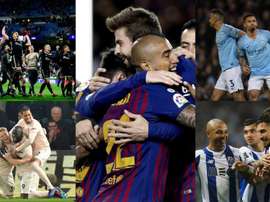 Five teams in with treble chance. AFP
