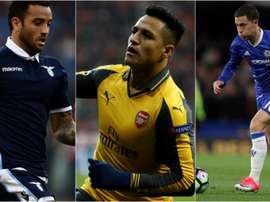 Felipe Anderson, Alexis Sánchez e Hazard são alguns dos maiores dribladores da Europa. BeSoccer