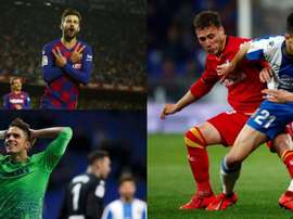 Piqué, Bartra et Marc Roca, candidats au titre de meilleur joueur catalan en 2019. EFE