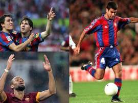 Bojan, Guardiola et Keita ont vêtu les deux maillots. BeSoccer