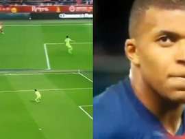 PSG conceded a crazy goal deep into stoppage time. Captura