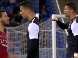 Cristiano mandou calar Florenzi. Captura/Vamos