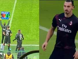 Ibra chegou e já reestreou pelo Milan. Captura
