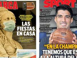 As capas da imprensa esportiva. Marca/Sport