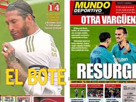 Capas dos jornais espanhóis AS e Mundo Deportivo.